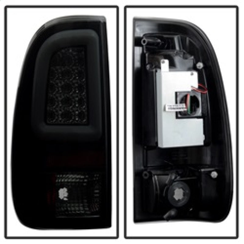 SPYDER 5084729 FITS: 08-16 Ford Super Duty F-250 V3 Light Bar LED Tail Lights Blk Smoke ALT-YD-FS07V3-LBLED-BSM Tail Lights