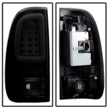 Load image into Gallery viewer, SPYDER 5084729 FITS: 08-16 Ford Super Duty F-250 V3 Light Bar LED Tail Lights Blk Smoke ALT-YD-FS07V3-LBLED-BSM Tail Lights