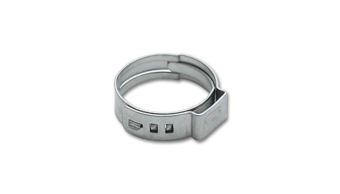 Vibrant 12280 FITS: One Ear Stepless Pinch Clamps 20.3-23.5mm clamping range (Pack of 10) SS 7mm band width Clamps