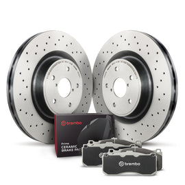 Brembo OE KT00719 FITS: Rear Disc Brake Kit Brake Rotors OE