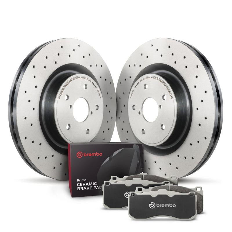 Brembo OE KT00A62 FITS: Front Disc Brake Kit Brake Rotors OE