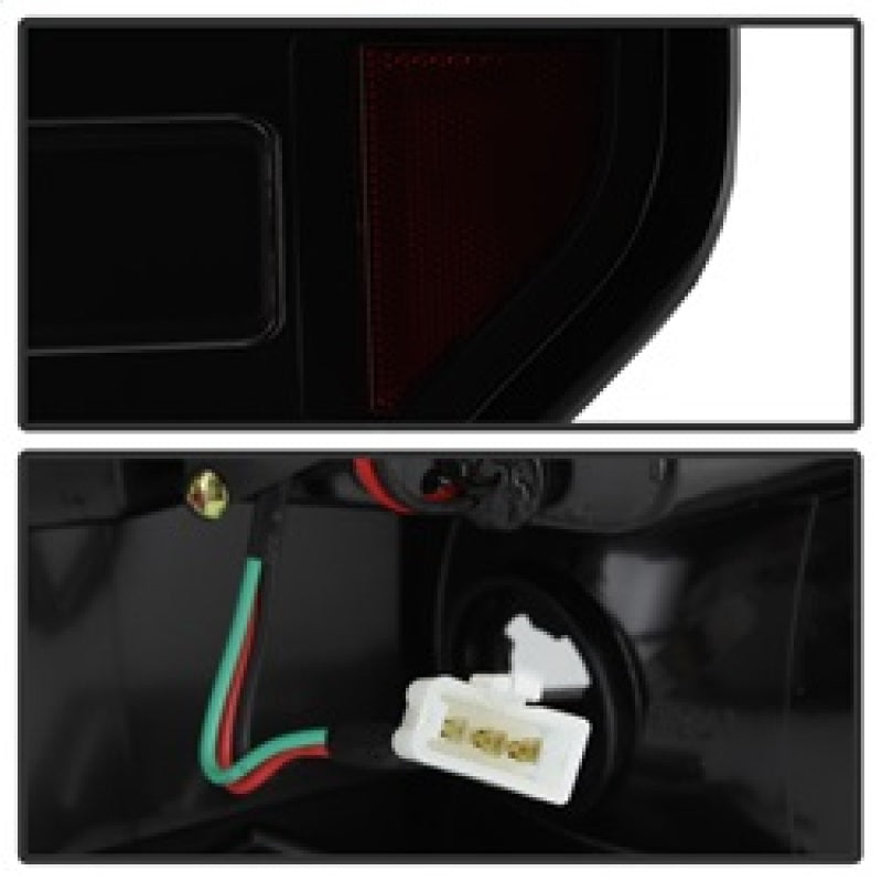 SPYDER 5084217 FITS: 09-14 Ford F150 V2 Light Bar LED Tail Lights Blk Smoke (ALT-YD-FF15009V2-LBLED-BSM) Tail Lights