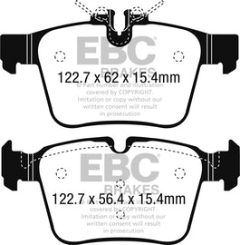 EBC DP42215R FITS: 15+ Mercedes-Benz C300 (W205) 2.0 Turbo 4-matic Yellowstuff Rear Brake Pads Brake Pads Performance