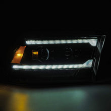 Load image into Gallery viewer, AlphaRex 880563 FITS: 09-18 RAM 1500 PRO-Series Proj Headlights Alpha-Black w/Sequential Signal &amp; Top/Middle DRL Headlights