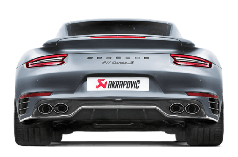 Akrapovic S-PO/TI/6H FITS: 16-17 Porsche 911 Turbo/Turbo S (991.2) Slip-On Line (Titanium) (Req. Tips/Diffuser) Muffler