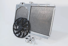 Load image into Gallery viewer, CSF 7075 FITS: 96-07 Mitsubishi Evo 4/5/6/7/8/9 Full-Slim Radiator w/12in Fan &amp; Shroud/-16AN &amp; Slip On Fitting Radiators