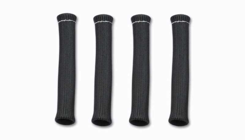 Vibrant 25891 FITS: 3/4in Dia Spark Plug Boot Insulator (4/Pack) Black color Thermal Sleeves