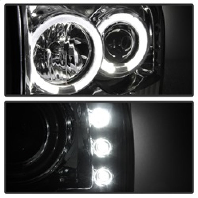 SPYDER 5010360 FITS: Ford F250 Super Duty 99-04 Projector Version 2 LED Halo LED Chrm PRO-YD-FF25099-1P-G2-C Headlights