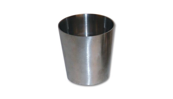 Vibrant 2685 FITS: 1.5in x 2in T304 SS Straight Reducer 2in long Steel Tubing
