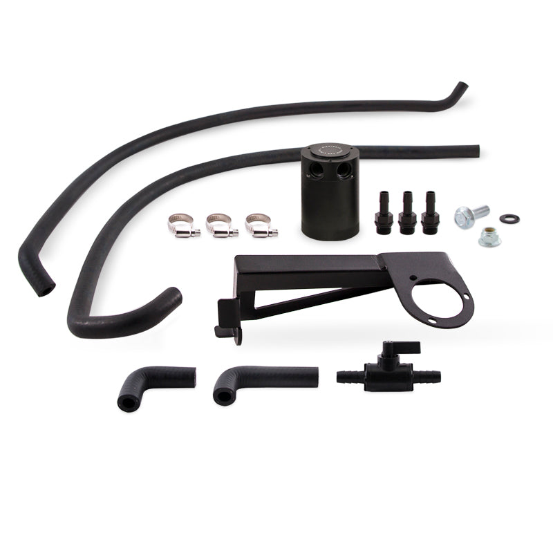 Mishimoto MMBCC-RS-16PBE2 FITS: Oil Catch Cans FITS: 2016+ Ford Focus RS Baffled Oil Catch Can Kit Black Oil Catch Cans