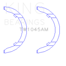Load image into Gallery viewer, King Engine Bearings TW1045AM FITS:King 1798 Audi CDAA/CDHA/CDHB/CDAB Thrust Washer Set Bearings