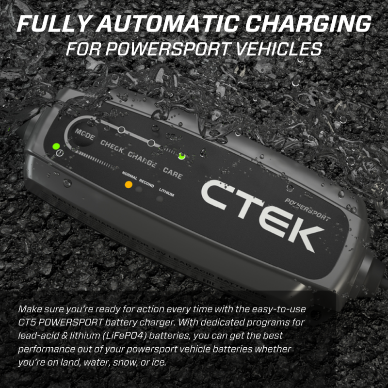 CTEK K40-339 FITS: 40-339 Battery Charger CT5 Powersport 2.3A Battery Chargers