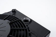 Load image into Gallery viewer, CSF 7065B FITS: Universal Drag Race / Tuck Radiator w/9in Spal Fan 10.5in H x 10in L x 3.6in W Black Radiators