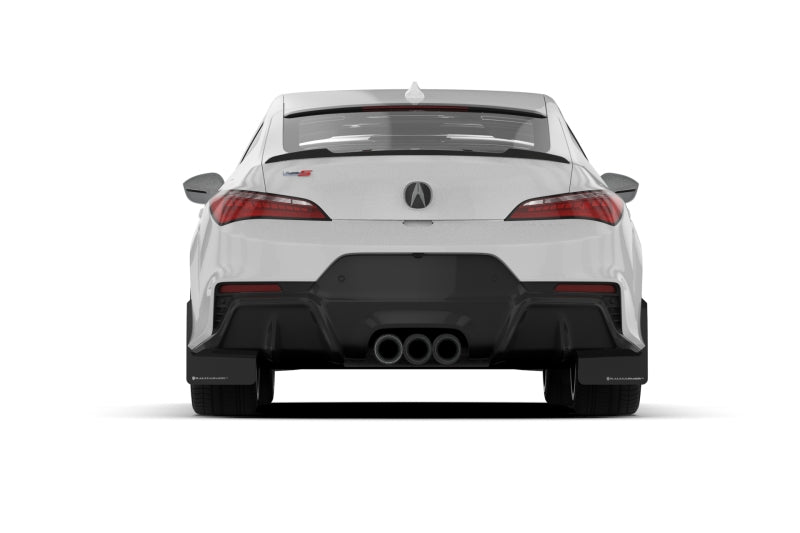 Rally Armor MF109-UR-BLK-RD FITS: 23-25 Acura Integra A-Spec Black UR Mud Flap W/Red Logo (No Drilling Req.) Mud Flaps