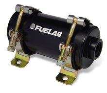 Load image into Gallery viewer, Fuelab 40402-1 FITS: Prodigy Reduced Size Carb In-Line Fuel Pump w/Internal Bypass 800 HP Black Fuel Pumps