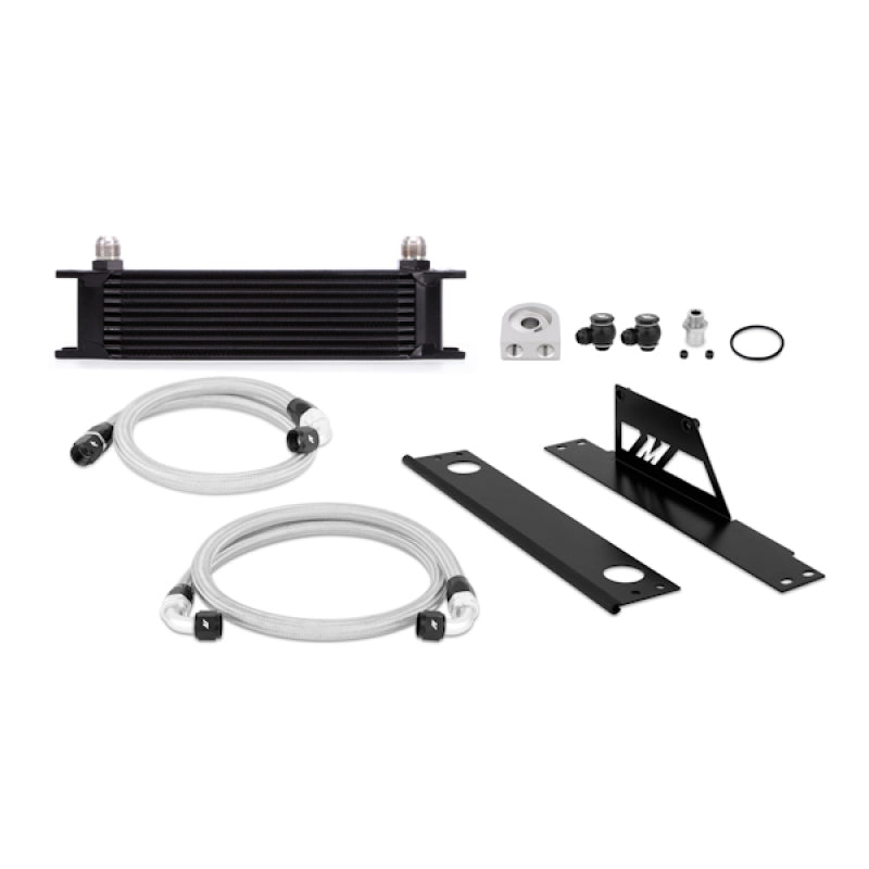 Mishimoto MMOC-WRX-01BK FITS: Oil Coolers FITS: 01-05 Subaru WRX/STi Oil Cooler Kit Black Oil Coolers