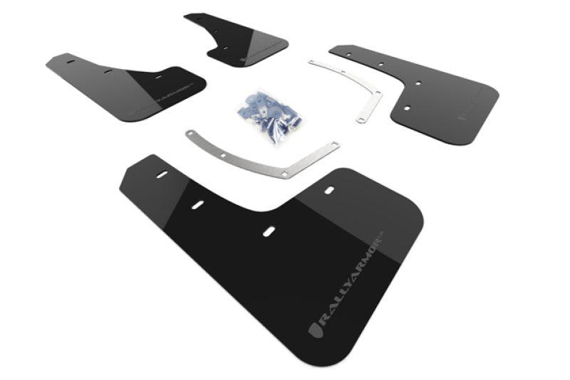 Rally Armor MF49-UR-BLK/GRY FITS: 18-25 Subaru Ascent Black UR Mud Flap w/Grey Logo Mud Flaps