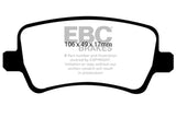 EBC DP31934C FITS: 11+ Volvo S60 2.5 Turbo T5 (300mm Front Rotors) Redstuff Rear Brake Pads Brake Pads Performance