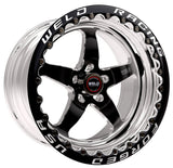 Weld 71MB7110W58F FITS: S71 17x11 / 5x115mm BP / 5.8in. BS Black Wheel (Medium Pad) Black Single Beadlock MT Wheels Forged