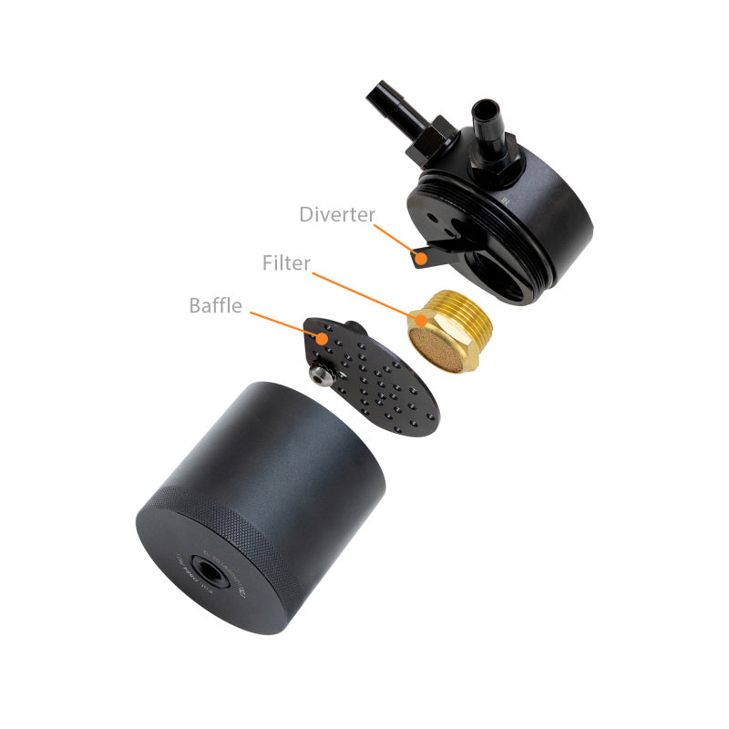 Mishimoto MMBCC-BRZ-13PBE FITS: 2013+ Subaru BRZ / 2017+ Toyota 86 / 13-16 Scion FR-S Baffled Oil Catch Can Kit Black Oil Catch Cans