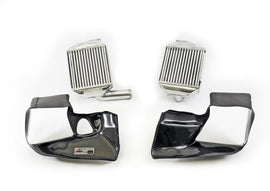 AWE Tuning 4510-11040 FITS: Audi 2.7T Performance Intercooler Kit w/Carbon Fiber Shrouds Intercoolers