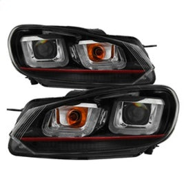 SPYDER 5082046 FITS: Volkswagen Golf / GTI 10-13 Version 3 Projector Headlights Black PRO-YD-VG10V3R-DRL-BK Headlights