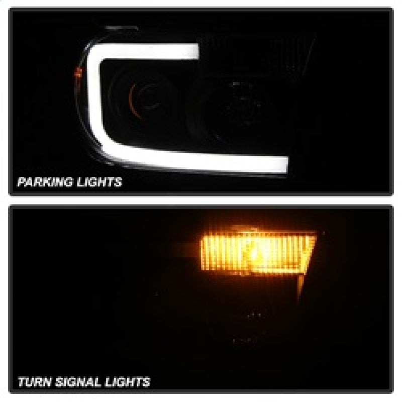 SPYDER 9027888 FITS:xTune Toyota Tundra 07-13 LED Light Bar Projector Headlights Black PRO-JH-TTU07-LED-BK Headlights