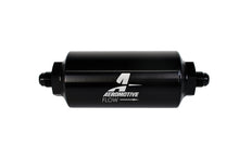 Load image into Gallery viewer, Aeromotive 12345 FITS: In-Line Filter (AN-6 Male) 10 Micron Microglass Element Bright Dip Black Finish Fuel Filters
