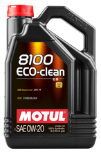 Load image into Gallery viewer, Motul 108862 FITS: 5L Synthetic Engine Oil 8100 0W20 Eco-Clean Motor Oils