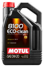 Motul 108862 FITS: 5L Synthetic Engine Oil 8100 0W20 Eco-Clean Motor Oils