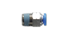 Load image into Gallery viewer, Vibrant 2664 FITS: Male Straight Pneumatic Vacuum Fitting (1/4in NPT Thread) for 1/4in (6mm) OD tubing Fittings