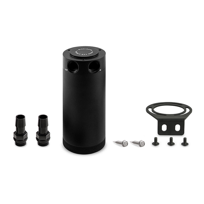 Mishimoto MMBCC-CBTWO-XLBK FITS: Oil Catch Cans FITS: 2-Port Universal XL Baffled Catch Can Black Oil Catch Cans