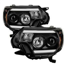 SPYDER 5081711 FITS: Toyota Tacoma 12-15 Projector Headlights Light Bar DRL Black PRO-YD-TT12-LBDRL-BK Headlights