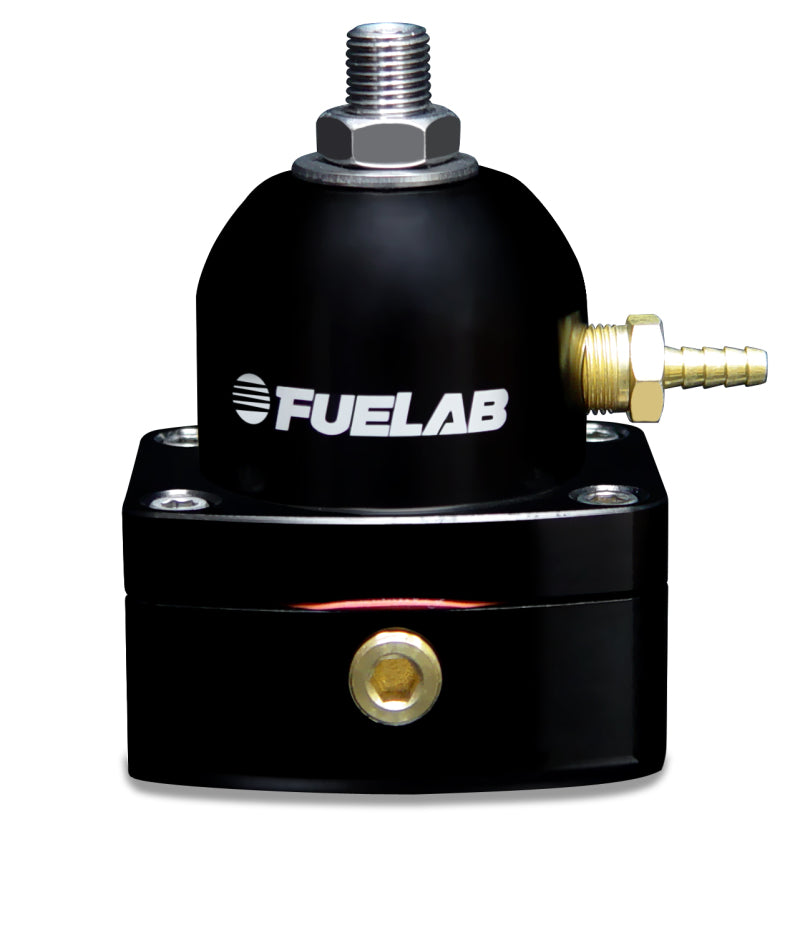 Fuelab 54501-1 FITS: 545 EFI Adjustable Mini FPR In-Line 25-90 PSI (1) -6AN In (1) -6AN Return Black Fuel Pressure Regulators