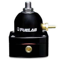 Load image into Gallery viewer, Fuelab 54501-1 FITS: 545 EFI Adjustable Mini FPR In-Line 25-90 PSI (1) -6AN In (1) -6AN Return Black Fuel Pressure Regulators