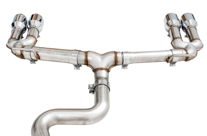 AWE Tuning 3015-42142 FITS: Audi 8V S3 Track Edition Exhaust w/Chrome Silver Tips 102mm Catback