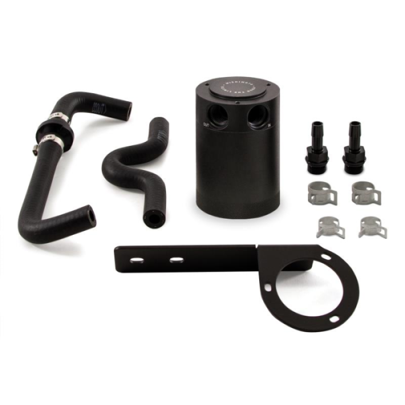 Mishimoto MMBCC-CTR-17PBEBK2 FITS: 2017+ Honda Civic Type R Baffled Oil Catch Can Kit Black Oil Catch Cans