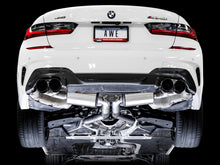 Load image into Gallery viewer, AWE Tuning 3015-43158 FITS: 2019+ BMW M340i (G20) Resonated Touring Edition Exhaust Quad Diamond Black Tips Catback