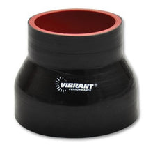 Load image into Gallery viewer, Vibrant 19722 FITS: 4 Ply Reducer Couper 1.5in ID x 1.375in ID x 3in Long Black Silicone Couplers &amp; Hoses
