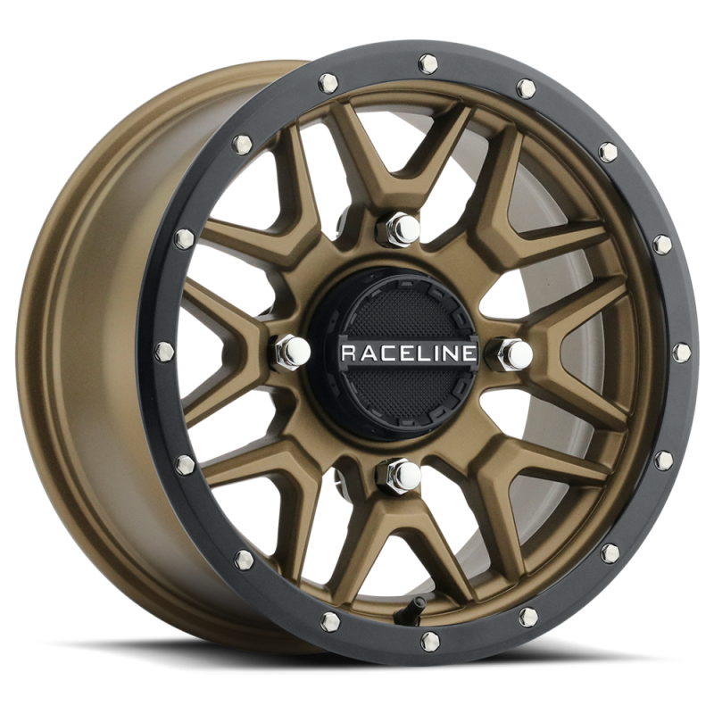Raceline A94BZ-47056+38 FITS: A94BZ Krank 14x7in / 4x156 BP / 38mm Offset / 132.5mm Bore Bronze & Black Lip Wheel Wheels Cast