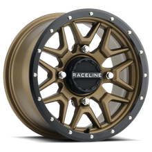 Load image into Gallery viewer, Raceline A94BZ-47056+38 FITS: A94BZ Krank 14x7in / 4x156 BP / 38mm Offset / 132.5mm Bore Bronze &amp; Black Lip Wheel Wheels Cast