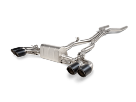 Akrapovic S-BM/T/23 FITS: 2021 BMW M8/M8 Competition (F91/F92) Evolution Line Cat Back (Titanium) w/Carbon Tips Catback