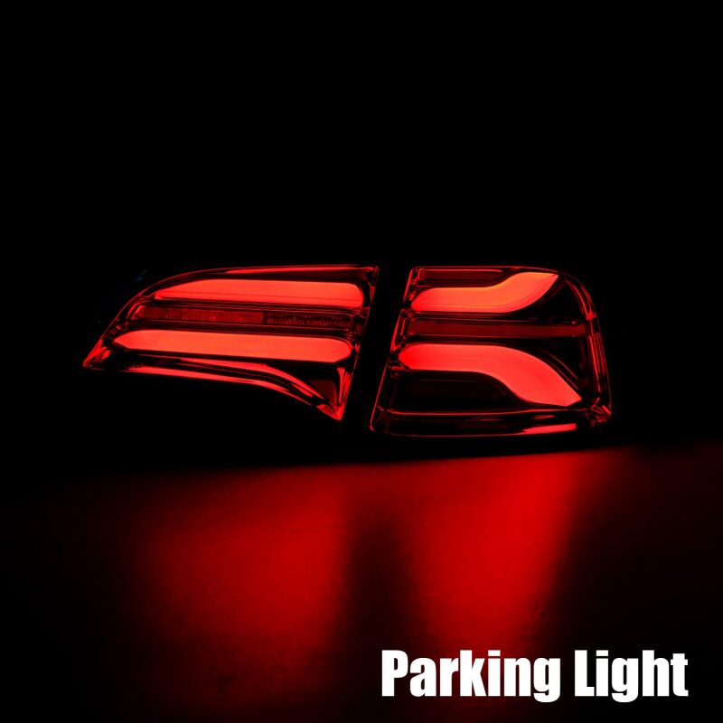 AlphaRex 601030 FITS: 20-22 Tesla Model Y PRO-Series LED Tail Lights Jet Black w/Seq Sig Tail Lights