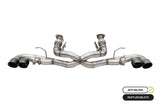 CORSA Performance 21102BLK FITS: 20-25 Corvette C8 3in Xtreme Cat-Back Exhaust 4.5in Blk Quad Tips Integrates stock AFM Valve Catback