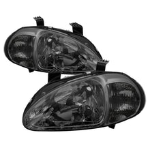 Load image into Gallery viewer, SPYDER 5013439 FITS:xTune Honda Del Sol 93-97 1Pc Crystal Headlights Smoke HD-ON-HDEL93-1P-SM Headlights
