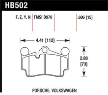 Load image into Gallery viewer, Hawk Performance HB502B.606 FITS: Hawk 2007-2014 Audi Q7 Premium HPS 5.0 Rear Brake Pads Brake Pads Performance