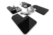 Load image into Gallery viewer, Rally Armor MF85-RB-PL-MBK FITS: 21-25 Ford Bronco (Plstc Bmpr + RB NO Rptr/Sprt) Blk Mud Flap w/Met. Blk Logo Mud Flaps