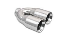 Load image into Gallery viewer, Vibrant 1339 FITS: 2.5in ID Dual 3.5in OD Round SS Tips (Double Wall, Straight Cut) Tips