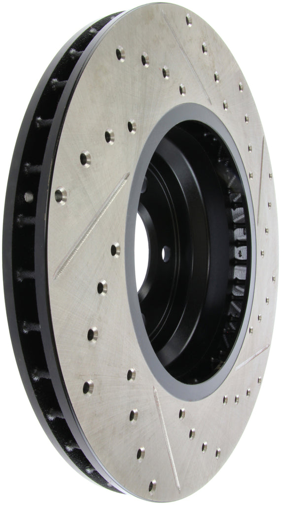 Stoptech 127.34093R FITS:StopTech 07-09 BMW 335 (E90/E92/E93) Slotted & Drilled Right Front Rotor Brake Rotors Slot & Drilled