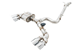 AWE Tuning 3025-42064 FITS: Mk7 Golf R SwitchPath Exhaust w/Chrome Silver Tips 102mm Catback